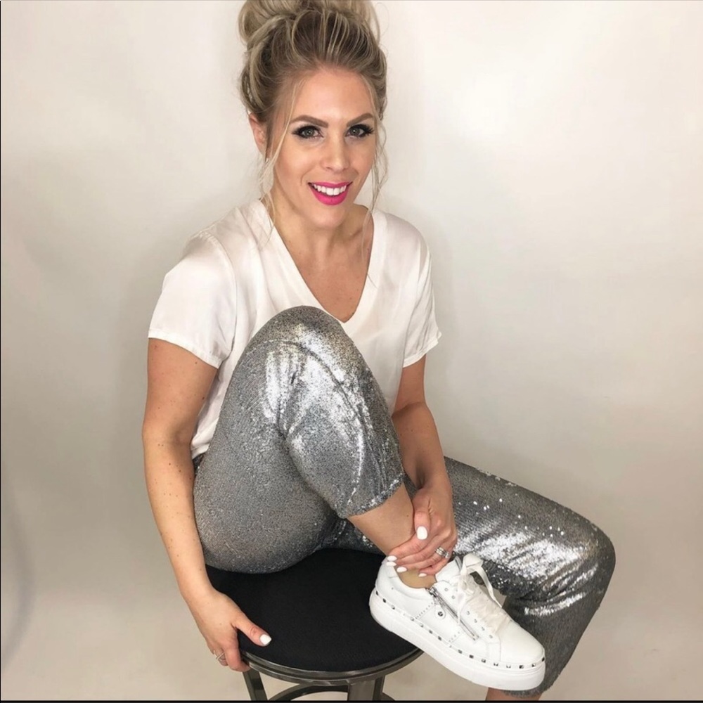Sequins pants